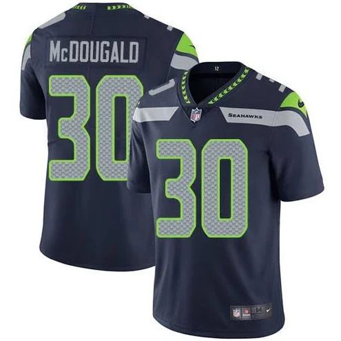 Men Seattle Seahawks 30 Bradley McDougald Nike Navy Vapor Limited NFL Jersey